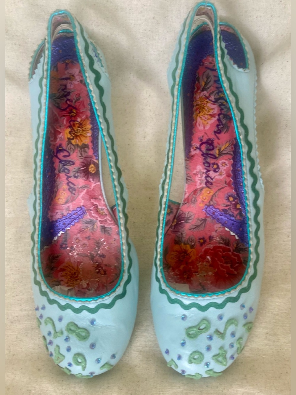 Irregular Choice Whimsical Pump Heels, sz 9-1/2